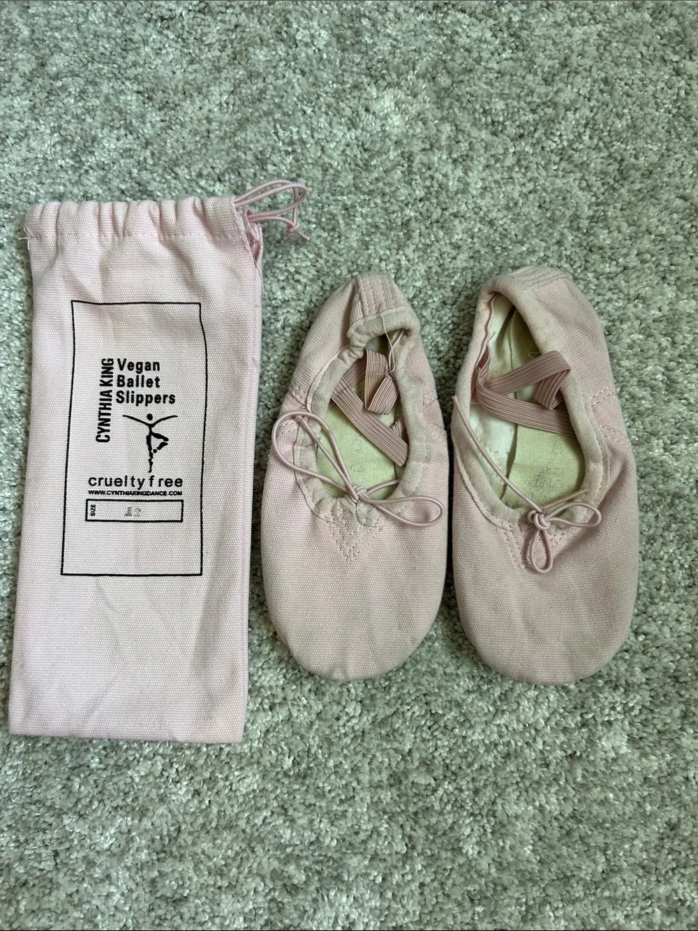 Cynthia King Kids Ballet Slippers - Blush Pink